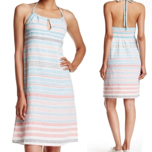 Tommy Bahama Dresses & Skirts - Tommy Bahama Striped Linen Kohala Halter | Small